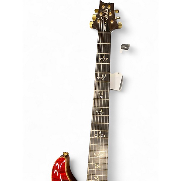 Used 2019 PRS Wood Library Custom 24 10 Top Red Tiger Solid Body Electric Guitar