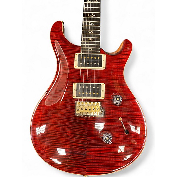 Used 2019 PRS Wood Library Custom 24 10 Top Red Tiger Solid Body Electric Guitar