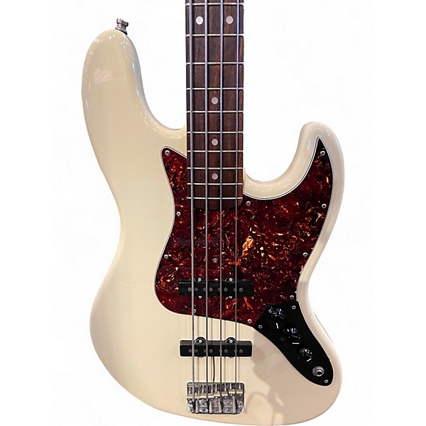 Used Fernandes LEB2 Cream Electric Bass Guitar