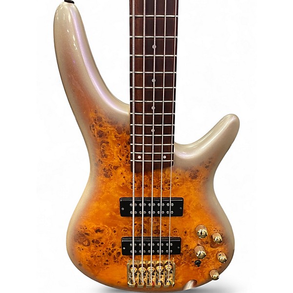Used Ibanez SR405 5 String Mars Gold Electric Bass Guitar