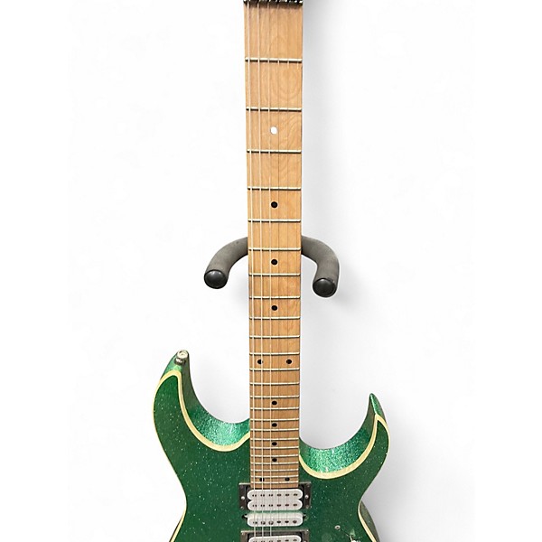 Used Ibanez RG470MSP GREEN SPARKLE Solid Body Electric Guitar