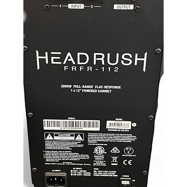 Used HeadRush frfr112 Powered Speaker