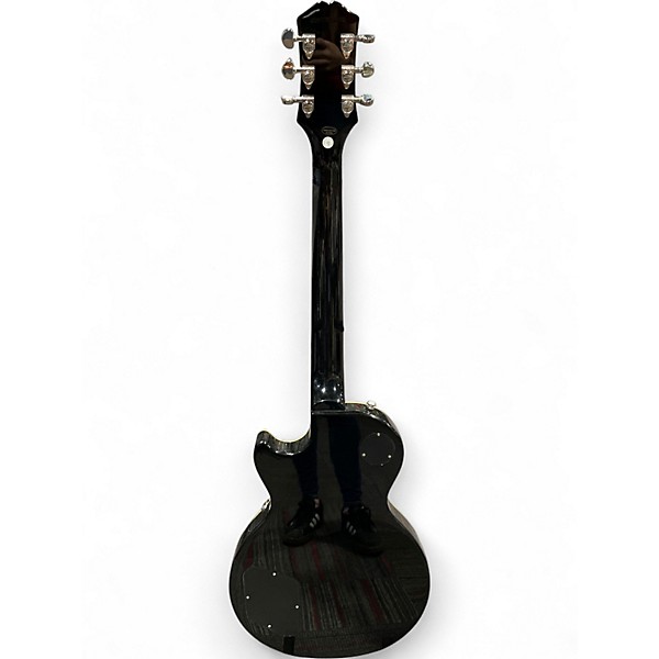 Used Epiphone Les Paul Standard Ebony Solid Body Electric Guitar
