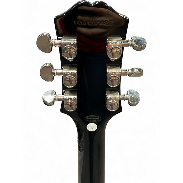 Used Epiphone Les Paul Standard Ebony Solid Body Electric Guitar