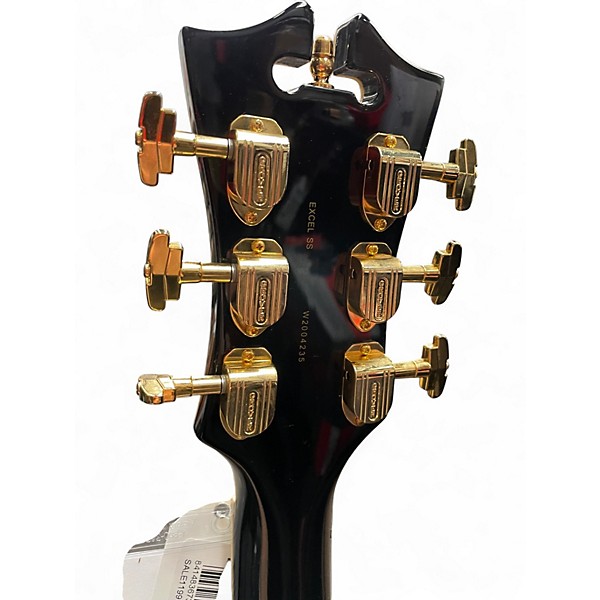 Used D'Angelico Excel SS Black and White Hollow Body Electric Guitar