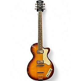 Used Hofner Club Contemporary Sunburst Hollow Body Electric Guitar