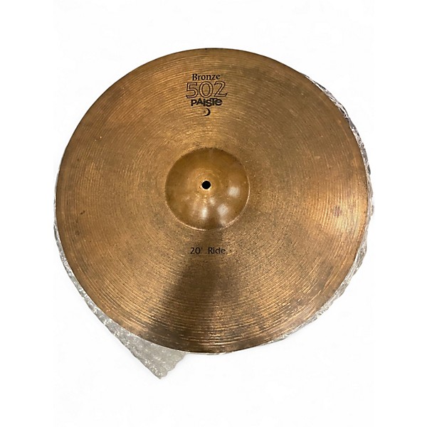 Used Paiste 20in 502 Bronze Ride Cymbal