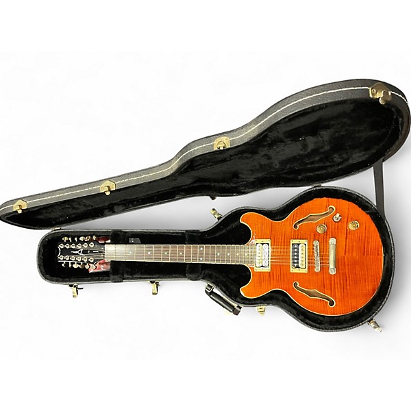 Used Dean SARASOTA 12 STRING Amber Hollow Body Electric Guitar
