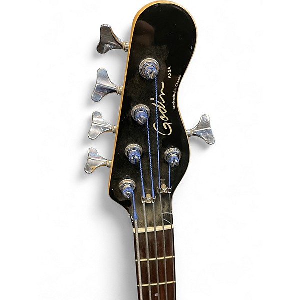 Used Godin a5 SA Natural Electric Bass Guitar