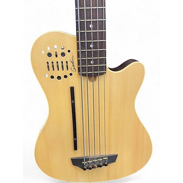 Used Godin a5 SA Natural Electric Bass Guitar