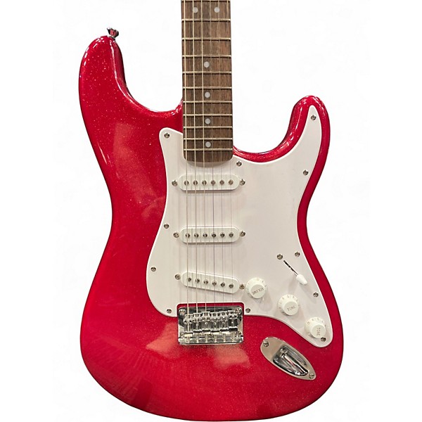 Used Squier Standard Stratocaster Red Solid Body Electric Guitar