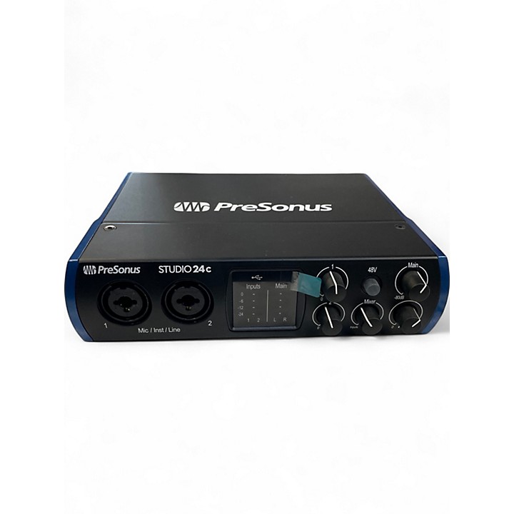 PreSonus STUDIO24c インターフェース 箱、 ケーブル付属 PreSonus Studio 24C 2x2 2-Pre USB-C Audio Interface CABLE