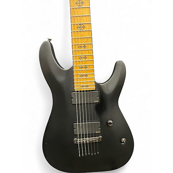 Used Schecter Guitar Research Jeff Loomis 7 NT Black Solid Body Electric Guitar