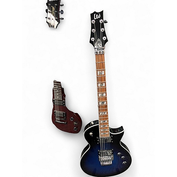 Used ESP LTD ALEX SKOLNICK Blue Solid Body Electric Guitar