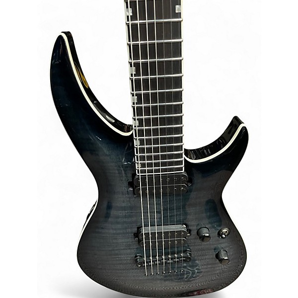 Used ESP LTD H31007B Deluxe Trans Black Solid Body Electric Guitar