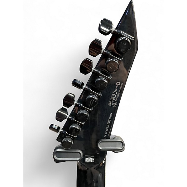 Used ESP LTD H31007B Deluxe Trans Black Solid Body Electric Guitar