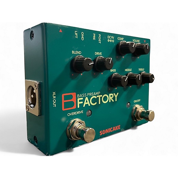ベース SONICAKE BASS PREAMP FACTORY B Factory Bass Preamp Overdrive Pedal with EQ Compression