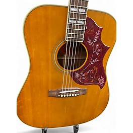 Used Epiphone inspired by gibson hummingbird Natural Acoustic Electric Guitar