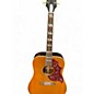 Used Epiphone inspired by gibson hummingbird Natural Acoustic Electric Guitar