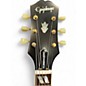 Used Epiphone inspired by gibson hummingbird Natural Acoustic Electric Guitar