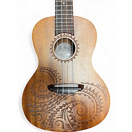 Used Luna Tribal Tenor Natural Ukulele