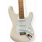 Used 2000s Fender Artist Series Jimmie Vaughan Tex-Mex Stratocaster Olympic White Solid Body Electric Guitar