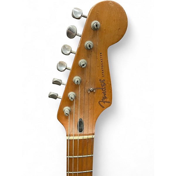 Used 2000s Fender Artist Series Jimmie Vaughan Tex-Mex Stratocaster Olympic White Solid Body Electric Guitar