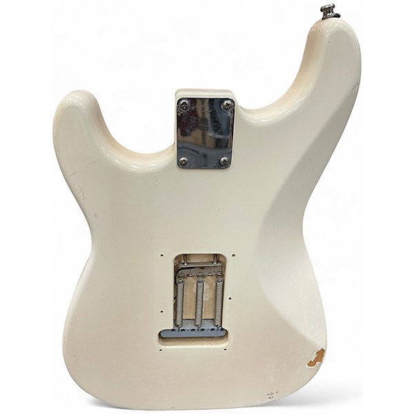 Used 2000s Fender Artist Series Jimmie Vaughan Tex-Mex Stratocaster Olympic White Solid Body Electric Guitar