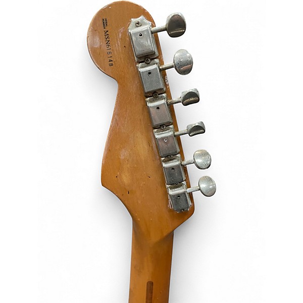 Used 2000s Fender Artist Series Jimmie Vaughan Tex-Mex Stratocaster Olympic White Solid Body Electric Guitar