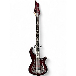 Used Traben Phoenix Trans Red Electric Bass Guitar