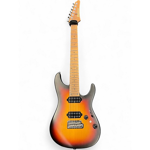 Used Ibanez AZ24027 Tri Fade Burst Flat Solid Body Electric Guitar
