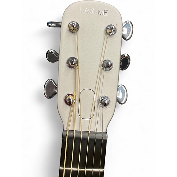 Used LAVA MUSIC ME Air Carbon Metallic Silver Acoustic Electric Guitar