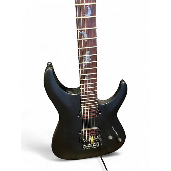 Used Schecter Guitar Research Damien 6 MATTE BLACK Solid Body Electric Guitar