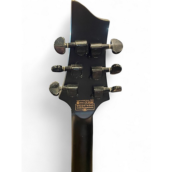 Used Schecter Guitar Research Damien 6 MATTE BLACK Solid Body Electric Guitar