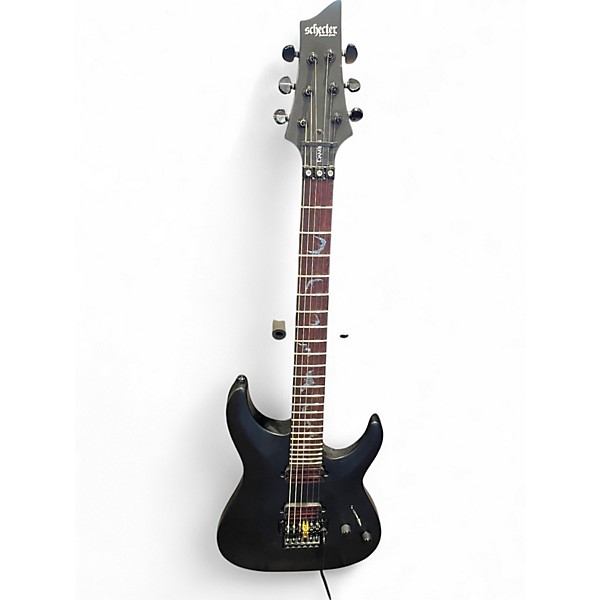 Used Schecter Guitar Research Damien 6 MATTE BLACK Solid Body Electric Guitar