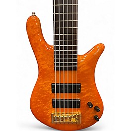 Used Ssd Spector NS6 Trans Orange Electric Bass Guitar