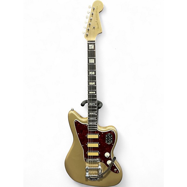 Used 2023 Fender Gold Foil Jazzmaster Shoreline Gold Solid