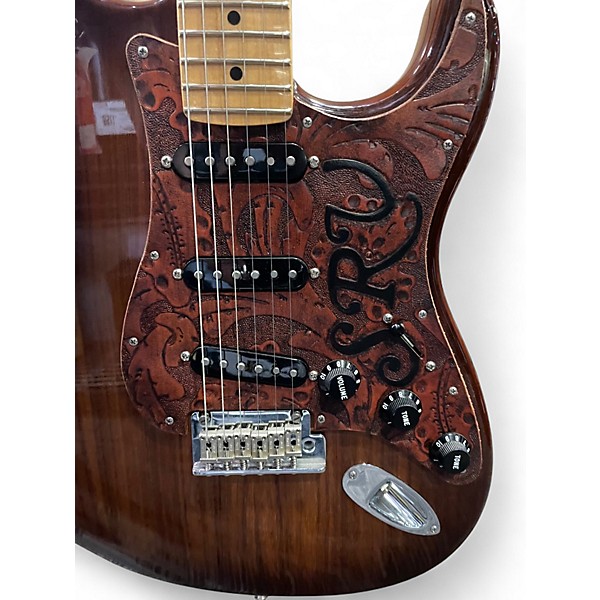 Used 2017 Fender LIMITED EDITION SHEDUA STRAT NATURAL Solid Body Electric Guitar