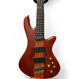 Used Schecter Guitar Research Stiletto Studio 4 Natural Electric Bass Guitar