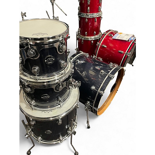 Used DW 4 Piece Performance Series ocean galaxy Drum Kit