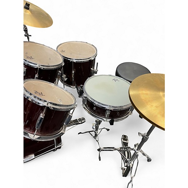 Used Rogue 5 Piece junior kicker Wine Red Drum Kit