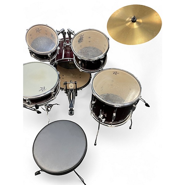 Used Rogue 5 Piece junior kicker Wine Red Drum Kit
