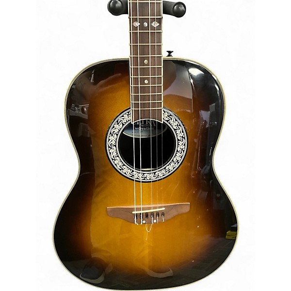 Used Ovation 1317 USA 2 Tone Sunburst Acoustic Guitar