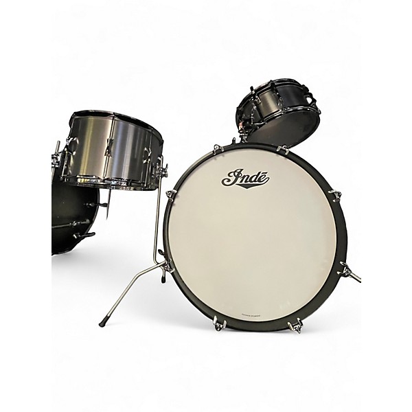 Used Inde 3 Piece WaFarer Kalamazoo Series Aluminum Brushed/Lacquered Aluminum Drum Kit
