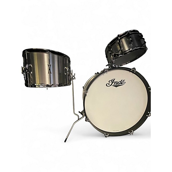 Used Inde 3 Piece WaFarer Kalamazoo Series Aluminum Brushed/Lacquered Aluminum Drum Kit