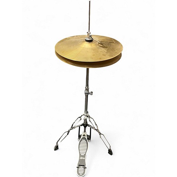 Used Ludwig 5 Piece BackBeat Complete 5-Piece Drum Set With Hardware and Cymbals Metallic Silver Sparkle Drum Kit