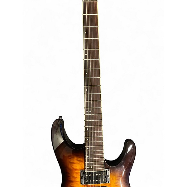 Used Ibanez S670QM DRAGON EYE BURST Solid Body Electric Guitar