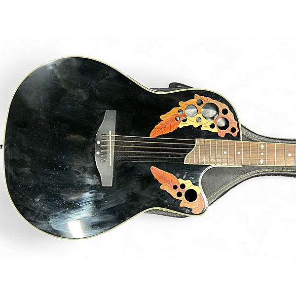 Used Ovation CS257 Celebrity Ebony Acoustic Electric Guitar