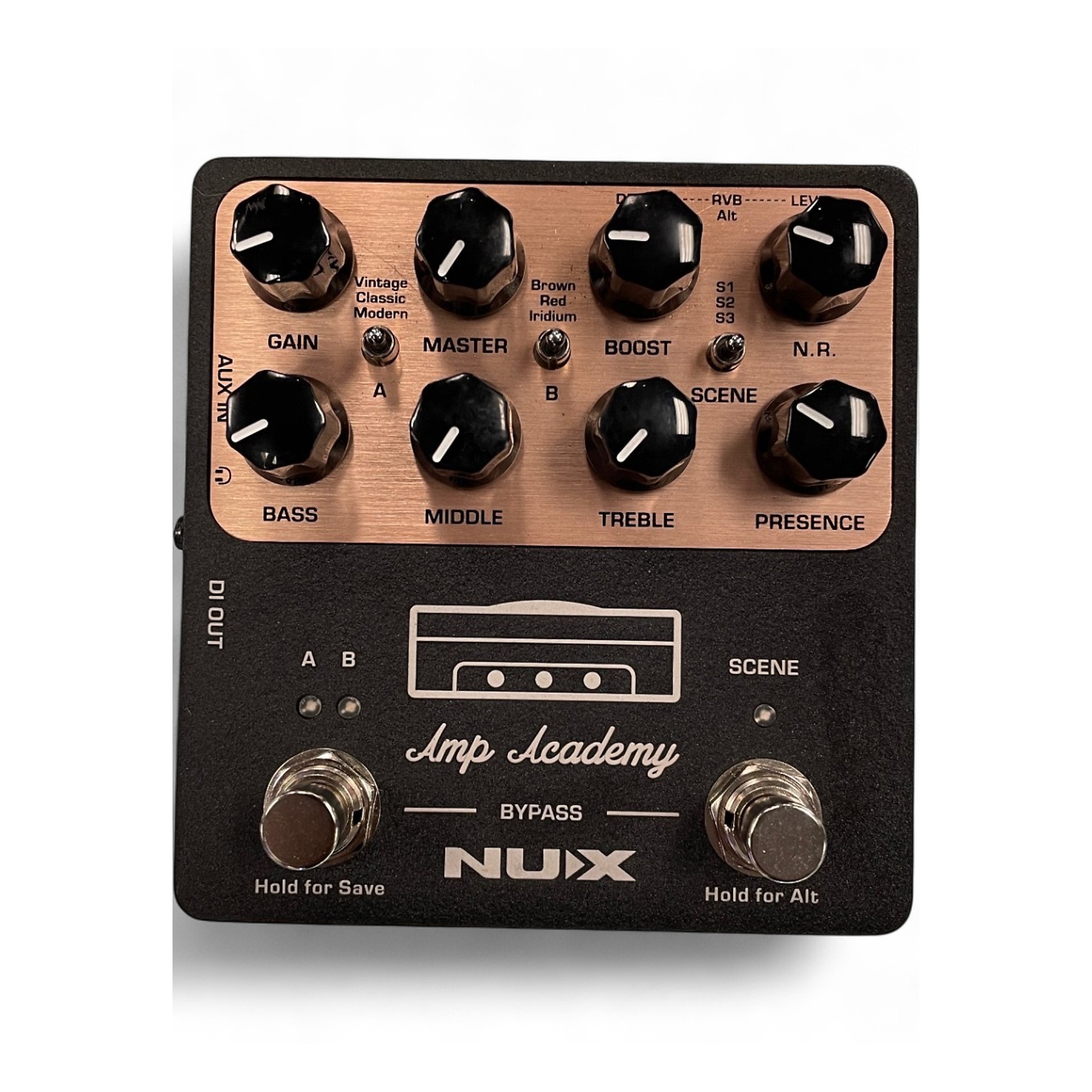 NUX Amp Academy Amp Modeling Stompbox at No Limit Guitar Co