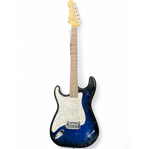 Used G&L Legacy Left Handed Blue Burst Electric Guitar